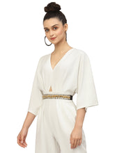 Braided & Beaded P U Slim Belt